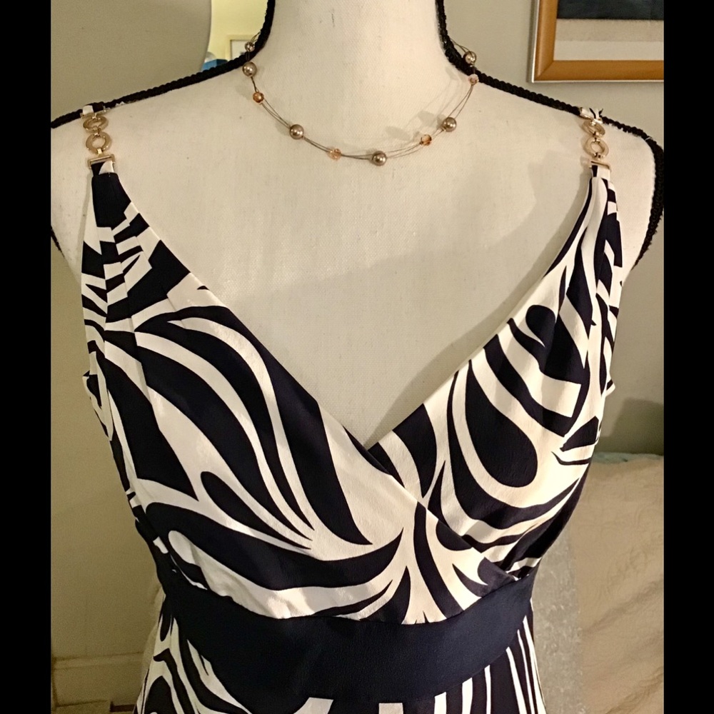 ✅Ann Taylor elegant silk dress with lining. 8 P